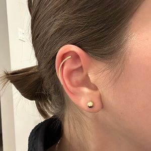 Gold plated earring cuff